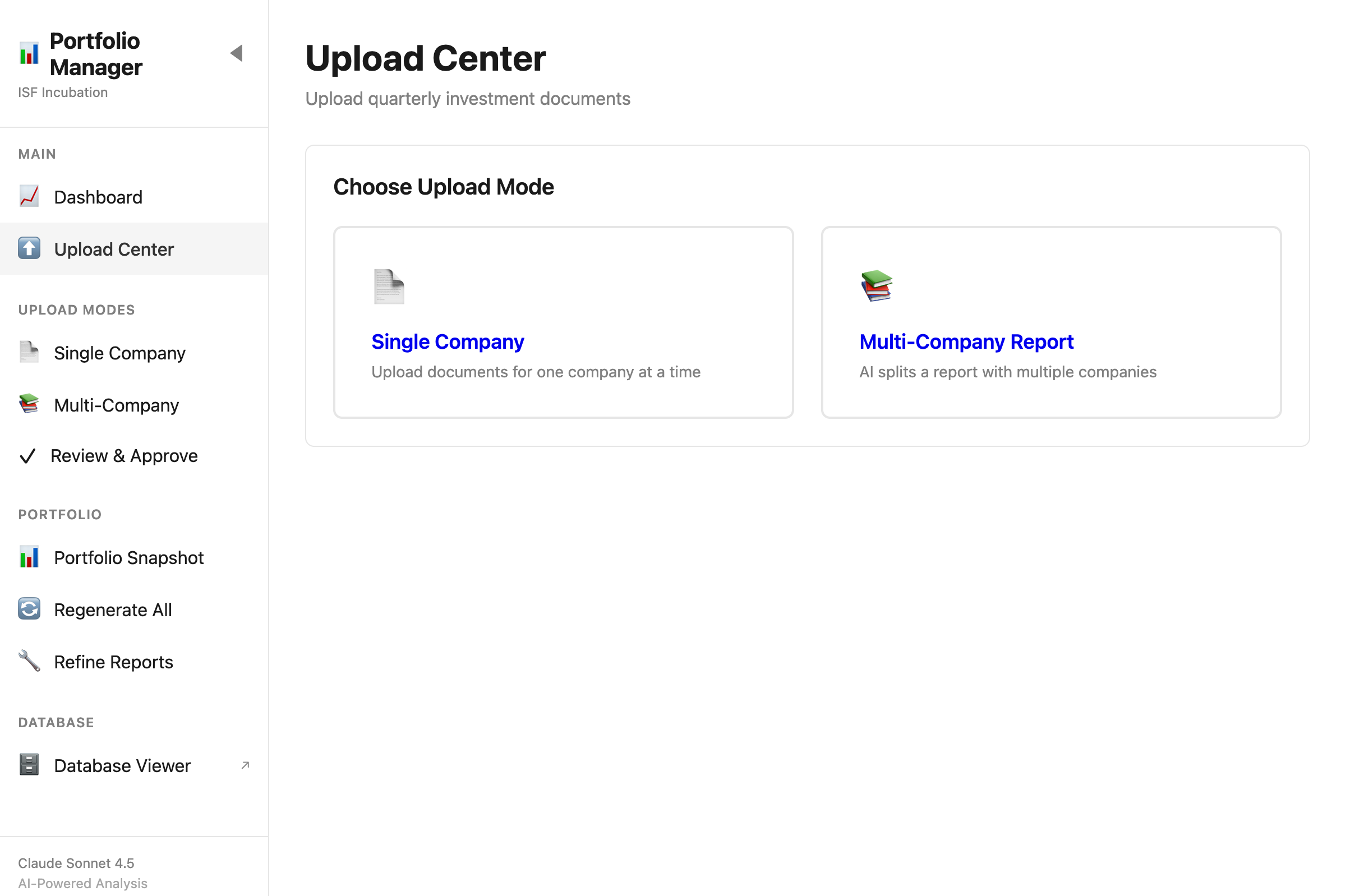 PostMoney upload center showing single and batch processing options